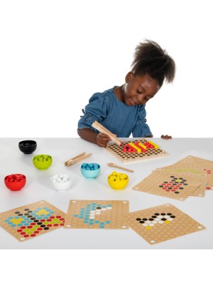 Wooden Fine Motor Pattern Balls